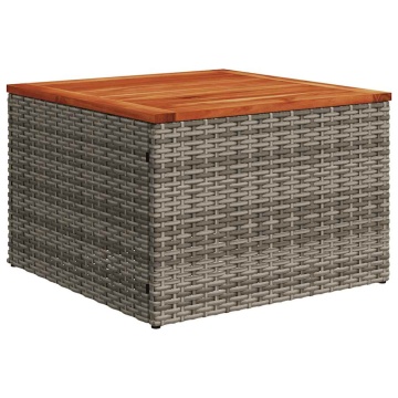 Set mobilier grădină cu perne, 6 piese, gri, poliratan - Img 5