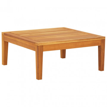 Set mobilier grădină cu perne gri închis, 3 piese, lemn acacia - Img 8