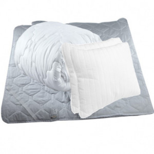 Set saltea Marte Pocket One 160x200 plus 2 perne plus Husa hipoalergenica plus Pilota vara microfibra 180x200 - Img 4