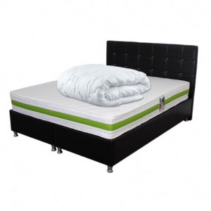 Set Saltea Pocket Spring MILANO 140x200x24 plus Pilota microfibra vara 180x200 - Img 1