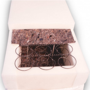 Set saltea Terra Spring Comfort 140x200 plus husa hipoalergenica plus 2 perne microfibra 50x70 - Img 2