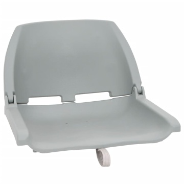 Set scaun pliabil, 2 piese, fără pernă, gri, 48x51x41 cm - Img 2