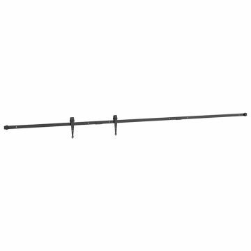 Set uși glisante pentru dulap 244 cm oțel carbon - Img 8