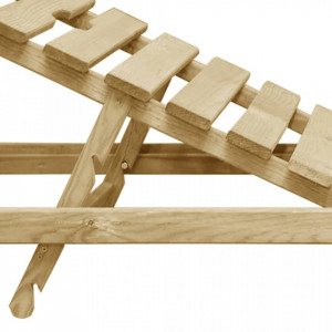 Șezlong, lemn de pin tratat - Img 9