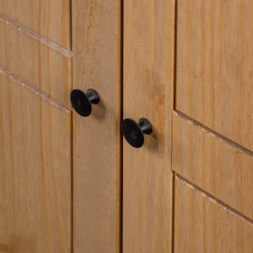 Șifonier cu 3 uși, 118 x 50 x 171,5 cm, pin gama Panama - Img 5