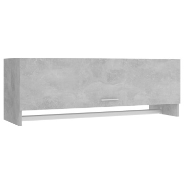 Șifonier, gri beton, 100x32,5x35 cm, PAL - Img 2