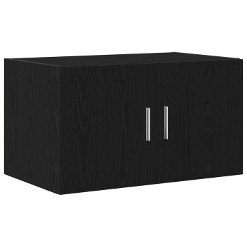 Şifonier Negru Stejar 70x42,5x40 cm Lemn prelucrat - Img 2