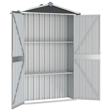 Șopron de grădină, antracit, 116x45x175 cm, oțel galvanizat - Img 3