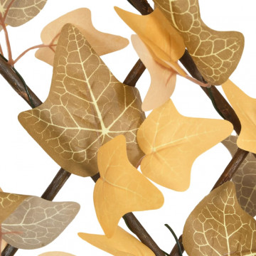 Spalier frunze arțar false extensibil 5 buc. oranj 180x30 cm - Img 5