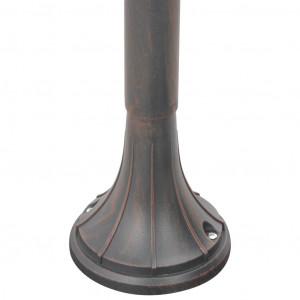 Stâlp de iluminat pentru grădină, bronz, 120 cm, aluminiu, E27 - Img 7