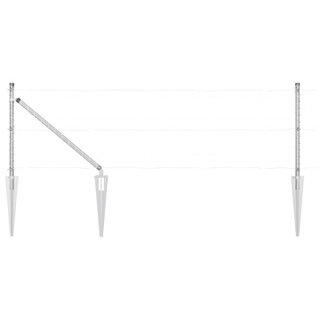Stâlpi cu vârf 13 buc Ø32 mm 100 cm Oțel galvanizat - Img 4