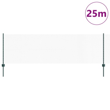 Stâlpi de Gard 11 pcs U-Channel Verde 80 cm Oțel, Gard Hexagon Verde 0,8x25 m Oțel - Img 3