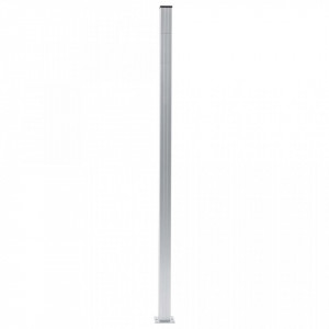 Stâlpi de gard, 3 buc., 185 cm, aluminiu - Img 2