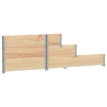 Strat înălțat cu 3 niveluri, 120x80 cm, lemn masiv de pin - Img 5