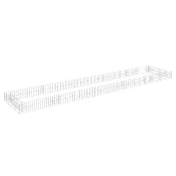 Strat înălțat de gabion, 500x100x20 cm, oțel galvanizat - Img 2