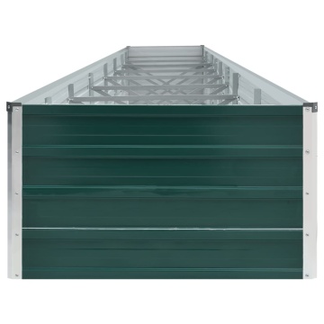Strat înălțat de grădină, verde, 600x80x45 cm, oțel galvanizat - Img 4