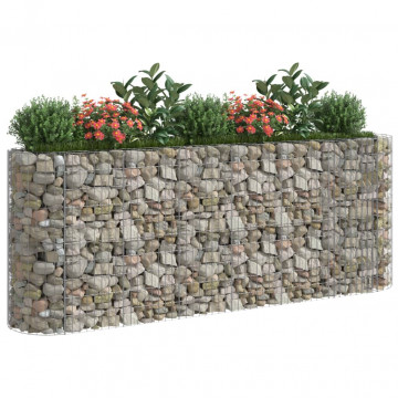 Strat înălțat gabion, 260x50x100 cm, fier galvanizat - Img 6