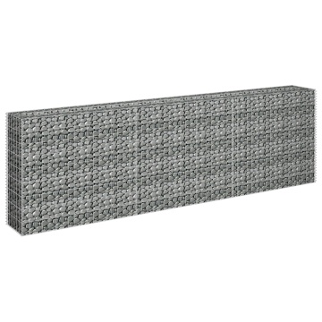Strat înălțat gabion, 270 x 30 x 90 cm, oțel galvanizat - Img 3