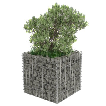 Strat înălțat gabion, 50 x 50 x 50 cm, oțel galvanizat - Img 4