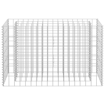 Strat înălțat gabion, 90 x 30 x 60 cm, oțel galvanizat - Img 4
