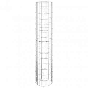 Strat înălțat gabion, Ø30x150 cm, oțel galvanizat, circular - Img 3