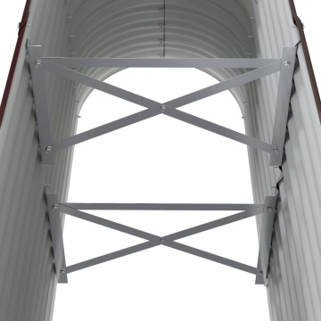 Strat înălțat grădină 114x40x68 cm oțel vopsit electrostatic - Img 6