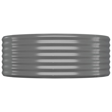 Strat înălțat grădină 175x100x36 cm oțel vopsit electrostatic - Img 4