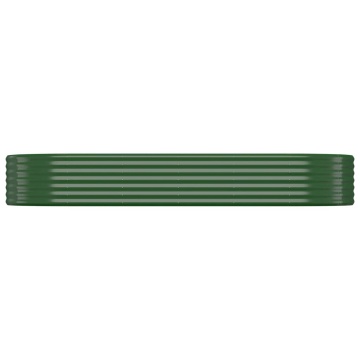 Strat înălțat grădină 249x100x36 cm oțel vopsit electrostatic - Img 3