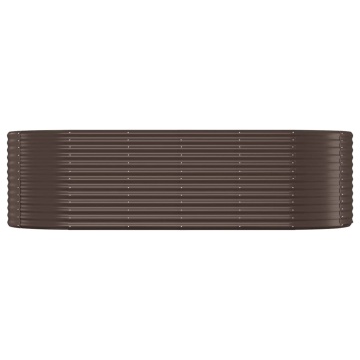 Strat înălțat grădină 249x100x68 cm oțel vopsit electrostatic - Img 3