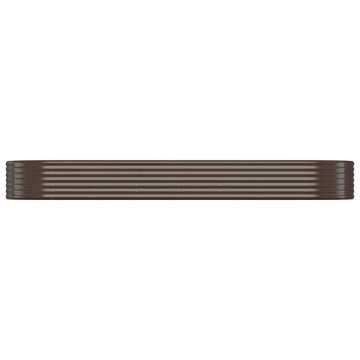 Strat înălțat grădină 322x100x36 cm oțel vopsit electrostatic - Img 3