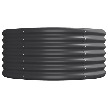 Strat înălțat grădină 440x80x36 cm oțel vopsit electrostatic - Img 4
