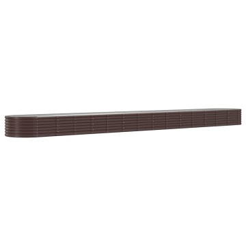 Strat înălțat grădină 620x80x36 cm oțel vopsit electrostatic - Img 2