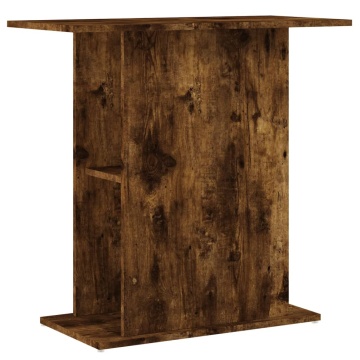 Suport acvariu, stejar afumat, 75x36x72,5 cm, lemn prelucrat - Img 2