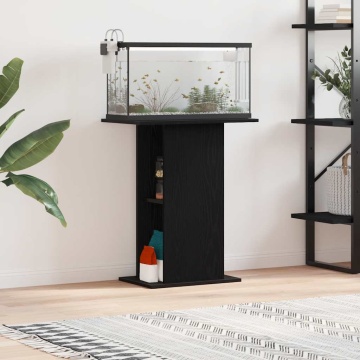 Suport acvariu Stejar negru 60,5x36x72,5 cm Lemn prelucrat - Img 1