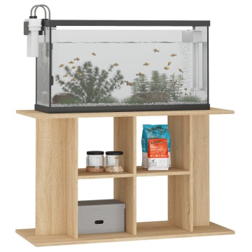 Suport acvariu, stejar sonoma, 100x40x60 cm, lemn prelucrat - Img 3