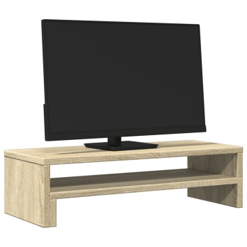 Suport de monitor, stejar sonoma, 54x22x15 cm, lemn prelucrat - Img 3