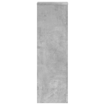 Suport de plante, 2 buc., gri beton, 25x25x80 cm lemn prelucrat - Img 5