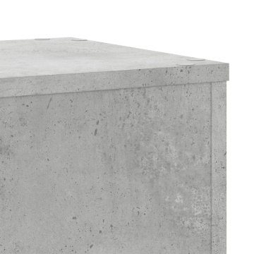 Suport de plante, 2 buc., gri beton, 30x30x50 cm lemn prelucrat - Img 7