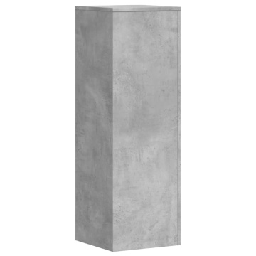 Suport de plante, gri beton, 33x33x100 cm, lemn prelucrat - Img 2