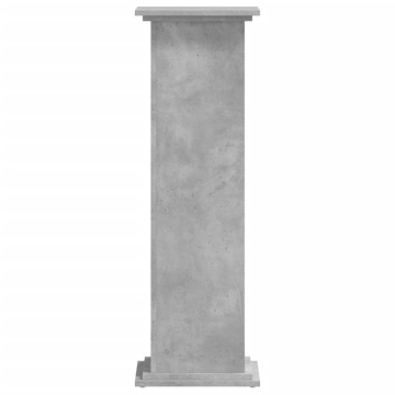 Suport de plante, gri beton, 33x33x100 cm, lemn prelucrat - Img 4