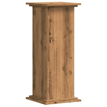 Suport de plante stejar artizanal, 33x33x80 cm, lemn prelucrat - Img 2