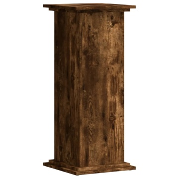 Suport de plante, stejar fumuriu, 33x33x80 cm, lemn prelucrat - Img 2