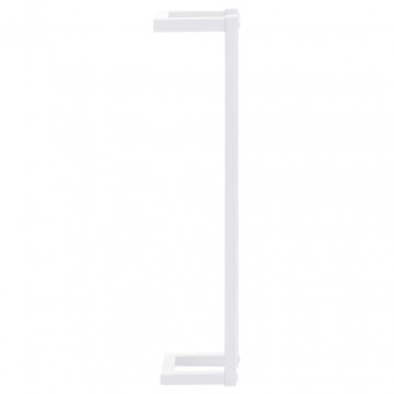 Suport de prosoape, alb, 12,5x12,5x60 cm, oțel - Img 4