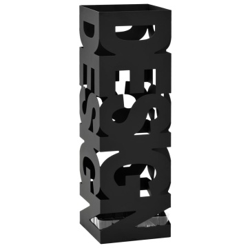 Suport de umbrele, model Design, oțel, negru - Img 1