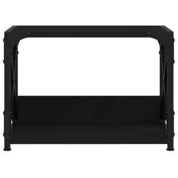 Suport imprimantă 2 niveluri negru 44x26x31,5 cm lemn prelucrat - Img 4