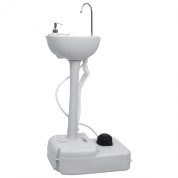 Suport lavoar portabil pentru camping, gri, 20 L - Img 1