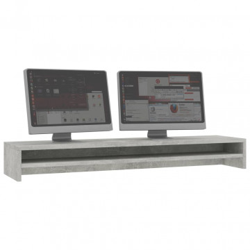 Suport monitor, gri beton, 100 x 24 x 13 cm, PAL - Img 4