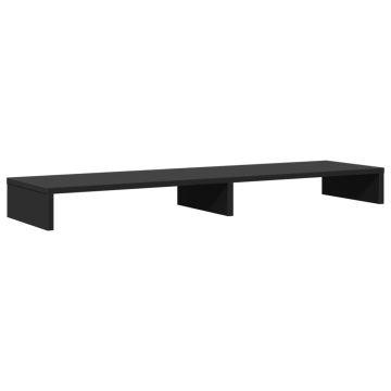 Suport monitor, negru, 100x27x10 cm, lemn prelucrat - Img 2