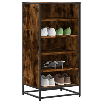 Suport pantofi Stejar afumat 48x38x97,5 cm Lemn prelucrat - Img 1