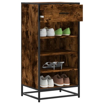 Suport pantofi Stejar afumat 48x38x97,5 cm Lemn prelucrat - Img 1